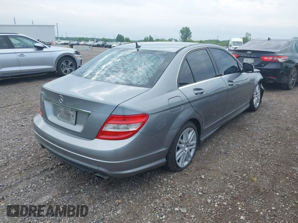 2009 Mercedes-Benz C 300 Sport with VIN WDDGF54XX9R060030, listed as a IAAI auction lot 42450340 with 192,718 mi miles and . Bid and sale history available at DreamBid. Image 4.