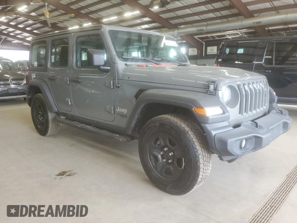 2018 Jeep Wrangler Unlimited Sport with VIN 1C4HJXDNXJW229508, listed as a Copart auction lot 59913155 with 101,108 mi miles and Clean title. Bid and sale history available at DreamBid. Image 4.