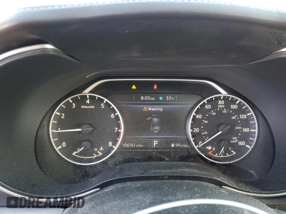 2016 Nissan Maxima SV with VIN 1N4AA6AP2GC434063, listed as a Copart auction lot 52179995 with 106,761 mi miles and Salvage Title. Bid and sale history available at carsss.com. Image 9.