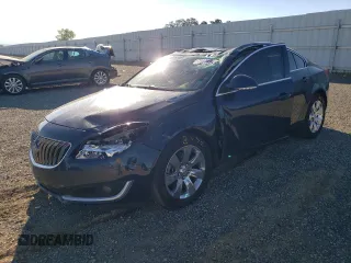 2016 Buick Regal Premium II with VIN 2G4GT5GX9G9138413, listed as a Copart auction lot 71134914 with 109,138 mi miles and Salvage Title. Bid and sale history available at carsss.com. Image 1.