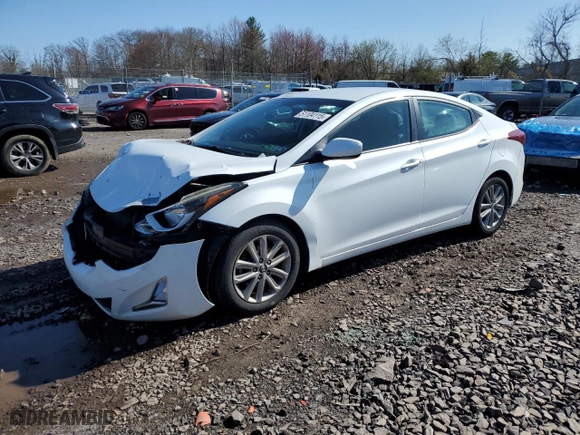 2016 Hyundai Elantra SE with VIN 5NPDH4AE6GH768865, listed as a Copart auction lot 51104115 with 90,995 mi miles and Salvage Title. Bid and sale history available at carsss.com. Image 1.
