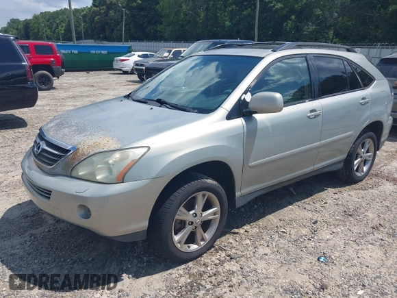 2006 Lexus RX 400h with VIN JTJHW31U160017660, listed as a IAAI auction lot 42544201 with 274,712 mi miles and . Bid and sale history available at DreamBid. Image 2.