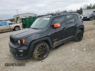2020 Jeep Renegade Orange with VIN ZACNJABB4LPL75862, listed as a Copart auction lot 43604065 with 102,084 mi miles and Salvage Title. Bid and sale history available at carsss.com. Image 1.