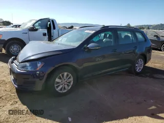 2016 Volkswagen Golf SportWagen TSI SE with VIN 3VWC17AU6GM506473, listed as a Copart auction lot 46756495 with 99,934 mi miles and Salvage Title. Bid and sale history available at carsss.com. Image 1.
