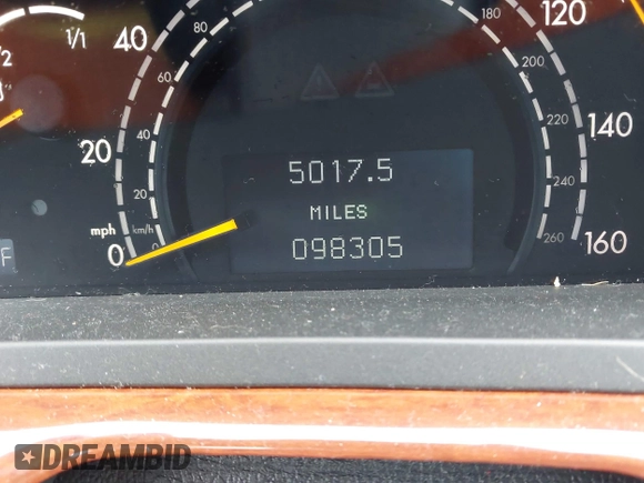 2002 Mercedes-Benz S-Class 4.3L with VIN WDBNG70JX2A298541, listed as a IAAI auction lot 41757586 with 98,305 mi miles. Bid and sale history available at carsss.com. Image 15.