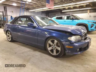 2005 BMW 3 Series 325Ci with VIN WBABW33465PL37310, listed as a Copart auction lot 49470975 with 155,995 mi miles and Salvage title. Bid and sale history available at DreamBid. Image 4.