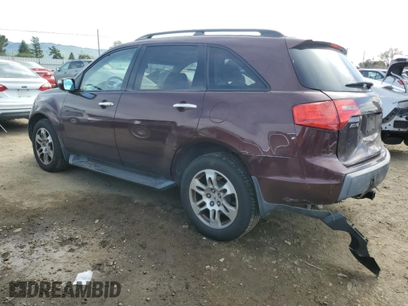 2009 Acura MDX Tech Pkg with VIN 2HNYD28629H533594, listed as a Copart auction lot 47482895 with 199,366 mi miles and Salvage Title. Bid and sale history available at carsss.com. Image 2.