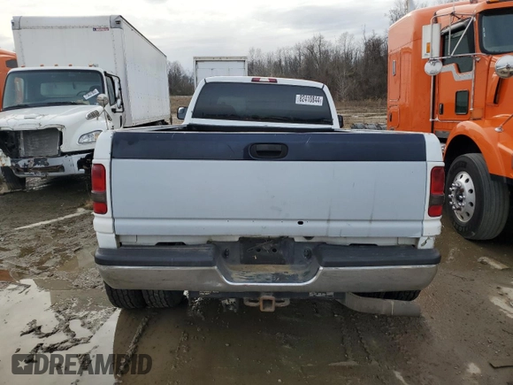 2001 Dodge Ram 3500 with VIN 1B7MF33611J268360, listed as a Copart auction lot 82410844 with 0 mi miles and Salvage Title. Bid and sale history available at carsss.com. Image 6.