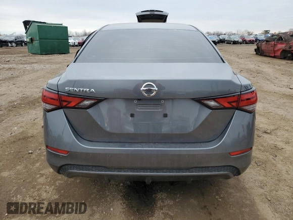 2023 Nissan Sentra S with VIN 3N1AB8BV0PY285971, listed as a Copart auction lot 47606815 with 21,076 mi miles and Salvage Title. Bid and sale history available at DreamBid. Image 6.