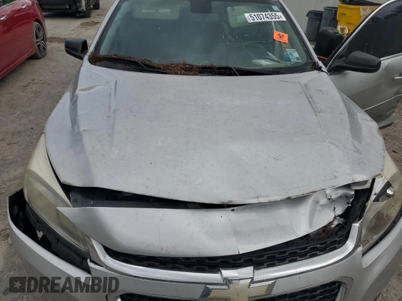 2014 Chevrolet Malibu LS with VIN 1G11B5SL1EF238374, listed as a Copart auction lot 51074355 with Not Provided miles and Salvage Title. Bid and sale history available at DreamBid. Image 11.