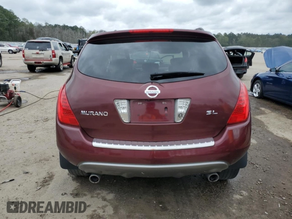 2007 Nissan Murano S z VIN JN8AZ08T27W530331, wystawiony jako Copart lot #74589784 z przebiegiem 135 166 mil mil oraz Szkoda całkowita • Salvage title. Historia ofert i sprzedaży dostępna na DreamBid. Obrazek 6.