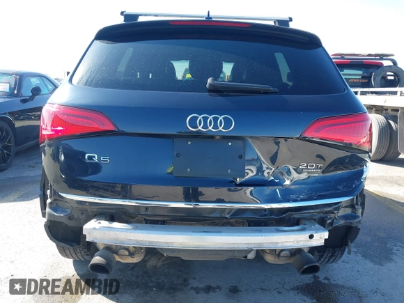 2015 Audi Q5 Premium Plus with VIN WA1LFAFP7FA119828, listed as a IAAI auction lot 41023540 with 69,087 mi miles. Bid and sale history available at carsss.com. Image 6.