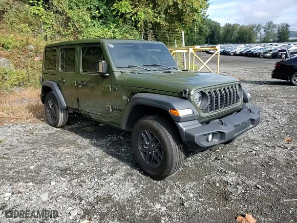 2024 Jeep Wrangler Willys with VIN 1C4PJXDN2RW104560, listed as a Copart auction lot 73190264 with 3,842 mi miles and Salvage Title. Bid and sale history available at carsss.com. Image 11.