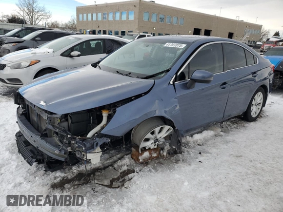 2016 Subaru Legacy с VIN 4S3BNBH60G3011961, выставлен на аукционе Copart как лот 41707875 с пробегом 52 655 миль миль и Списание • Salvage title. История ставок и продаж доступна на DreamBid. Изображение 1.