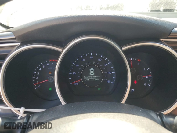 2015 Kia Optima LX with VIN KNAGM4A7XF5563118, listed as a Copart auction lot 50168315 with 111,042 mi miles and Salvage Title. Bid and sale history available at carsss.com. Image 9.
