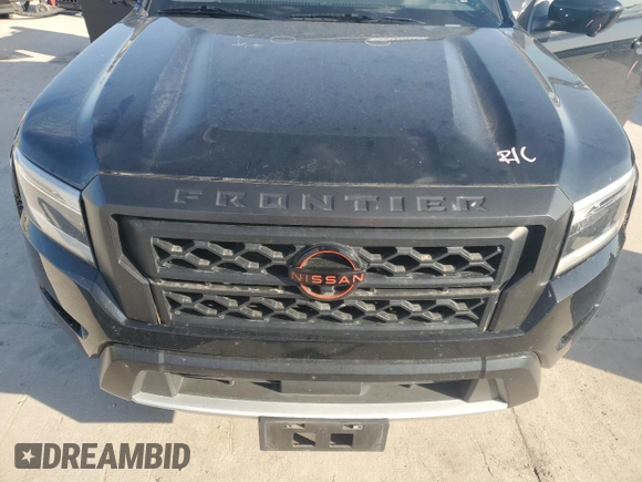 2022 Nissan Frontier SV with VIN 1N6ED1EK5NN615256, listed as a Copart auction lot 53124975 with 29,745 mi miles and Salvage title. Bid and sale history available at DreamBid. Image 11.