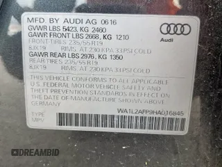 2017 Audi Q5 Premium Plus с VIN WA1L2AFP9HA016845, выставлен на аукционе Copart как лот 57519615 с пробегом 135 123 миль миль и Чистый • Clean title. История ставок и продаж доступна на DreamBid. Изображение 13.