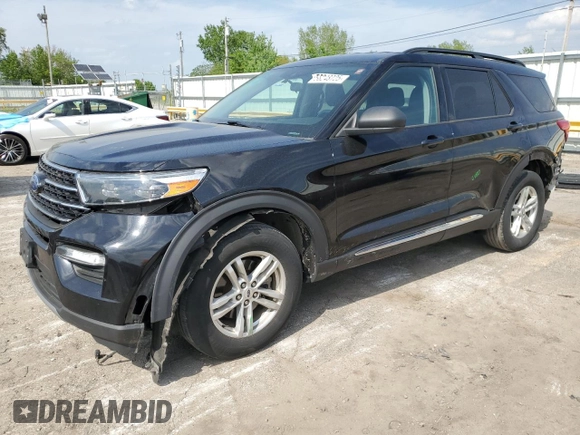 2020 Ford Explorer XLT z VIN 1FMSK8DH5LGC87327, wystawiony jako Copart lot #56248725 z przebiegiem 124 778 mil mil oraz Szkoda całkowita • Salvage title. Historia ofert i sprzedaży dostępna na DreamBid. Obrazek 1.