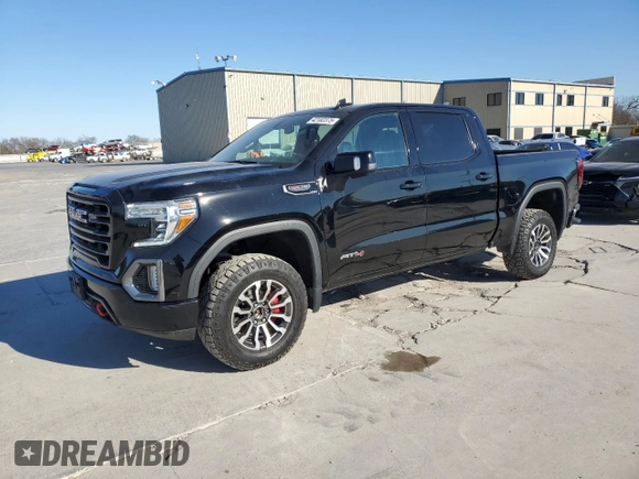 2021 GMC Sierra 1500 AT4 with VIN 3GTP9EEL0MG407872, listed as a Copart auction lot 42182375 with 59,328 mi miles and Clean Title. Bid and sale history available at carsss.com. Image 1.