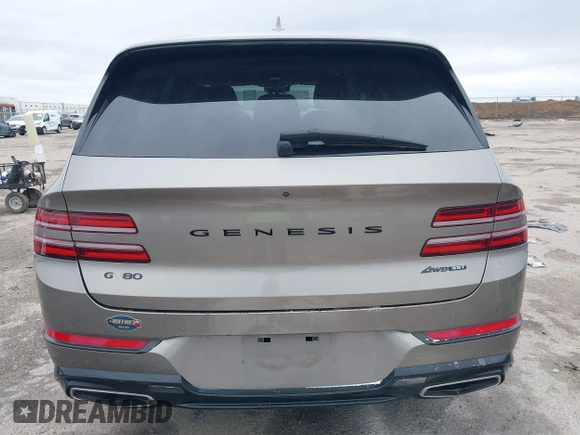 2021 Genesis GV80 with VIN KMUHCESC2MU054572, listed as a IAAI auction lot 41570653 with 62,116 mi miles and . Bid and sale history available at DreamBid. Image 15.