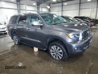 2019 Toyota Sequoia Limited with VIN 5TDJY5G10KS173378, listed as a Copart auction lot 70060564 with 97,107 mi miles and Salvage Title. Bid and sale history available at carsss.com. Image 4.