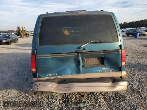 1998 Chevrolet Astro with VIN 1GNEL19WXWB120466, listed as a Copart auction lot 80929504 with 262,413 mi miles and Salvage Title. Bid and sale history available at carsss.com. Image 6.
