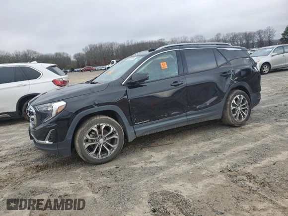 2018 GMC Terrain SLT with VIN 3GKALPEX5JL323740, listed as a Copart auction lot 86525734 with 120,956 mi miles and Salvage Title. Bid and sale history available at carsss.com. Image 1.