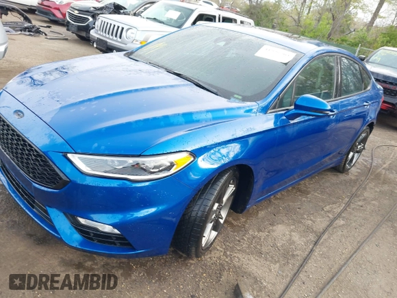 2017 Ford Fusion Sport with VIN 3FA6P0VP3HR256856, listed as a IAAI auction lot 41998564 with 106,932 mi miles. Bid and sale history available at carsss.com. Image 2.