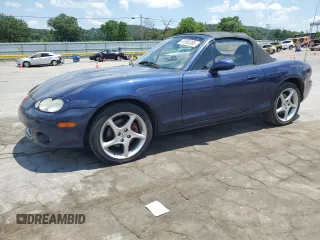 2003 Mazda MX-5 Miata Cloth with VIN JM1NB353630304071, listed as a Copart auction lot 61552085 with 83,241 mi miles and Salvage title. Bid and sale history available at DreamBid. Image 1.