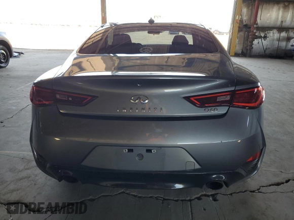 2020 Infiniti Q60 Luxe with VIN JN1EV7EK3LM340253, listed as a Copart auction lot 54211774 with 55,155 mi miles and Salvage Title. Bid and sale history available at carsss.com. Image 6.