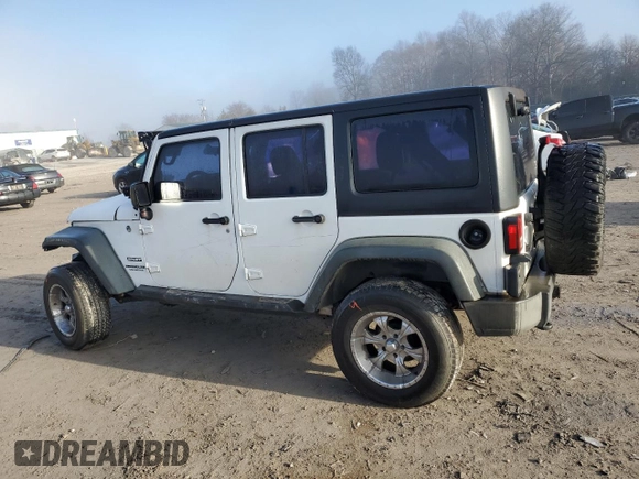 2013 Jeep Wrangler Unlimited Sport with VIN 1C4BJWDG6DL582321, listed as a Copart auction lot 85899314 with 182,953 mi miles and Clean title. Bid and sale history available at DreamBid. Image 2.