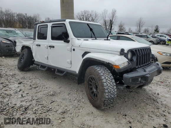 2022 Jeep Gladiator Sport S with VIN 1C6HJTAG5NL168498, listed as a Copart auction lot 81264854 with 26,642 mi miles and Salvage title. Bid and sale history available at DreamBid. Image 4.
