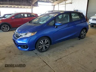 2019 Honda Fit EX with VIN 3HGGK5H87KM753347, listed as a Copart auction lot 54721945 with 12,572 mi miles and Salvage Title. Bid and sale history available at DreamBid. Image 1.