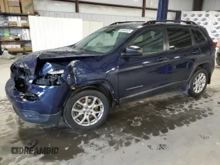 2016 Jeep Cherokee Sport with VIN 1C4PJLAB0GW201126, listed as a Copart auction lot 55944525 with 130,580 mi miles and Salvage title. Bid and sale history available at DreamBid. Image 1.