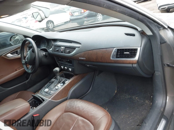 2013 Audi A7 3.0 Premium Plus with VIN WAUYGAFC5DN077054, listed as a IAAI auction lot 41298537 with 150,679 mi miles. Bid and sale history available at carsss.com. Image 5.