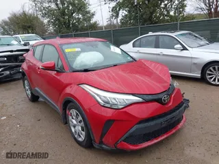 2020 Toyota C-HR LE with VIN JTNKHMBX4L1067648, listed as a IAAI auction lot 41556302 with 64,698 mi miles. Bid and sale history available at carsss.com. Image 1.