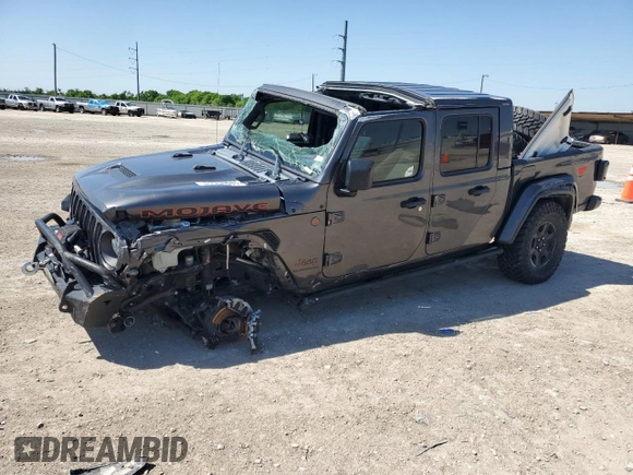 2021 Jeep Gladiator Mojave with VIN 1C6JJTEG7ML582859, listed as a Copart auction lot 51918085 with 92,457 mi miles and Salvage title. Bid and sale history available at DreamBid. Image 1.