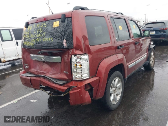 2008 Jeep Liberty Limited with VIN 1J8GN58K48W168244, listed as a IAAI auction lot 41975790 with 121,139 mi miles and . Bid and sale history available at DreamBid. Image 4.