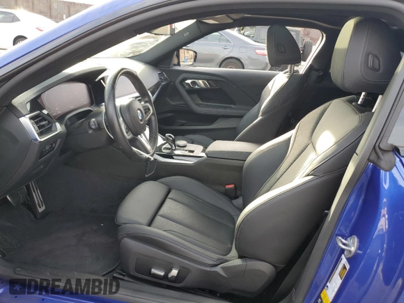 2022 BMW 2 Series M240i xDrive with VIN 3MW53CM01N8C60748, listed as a Copart auction lot 38973824 with 33,447 mi miles. Bid and sale history available at carsss.com. Image 7.