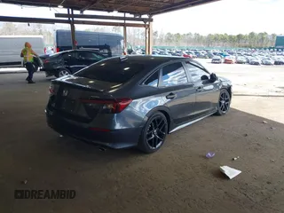 2025 Honda Civic Sport with VIN 2HGFE2F57SH524448, listed as a IAAI auction lot 42051024 with 23,270 mi miles and . Bid and sale history available at DreamBid. Image 4.
