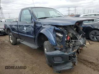 2015 Ford F-250 XLT with VIN 1FTBF2B68FEC56337, listed as a Copart auction lot 50330585 with 47,648 mi miles and Salvage title. Bid and sale history available at DreamBid. Image 4.