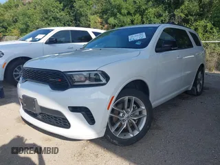 2024 Dodge Durango GT Plus with VIN 1C4RDHDG2RC149832, listed as a IAAI auction lot 42783345 with 33,767 mi miles and . Bid and sale history available at DreamBid. Image 2.