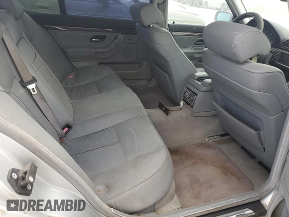 2001 BMW 7 Series 740iL with VIN WBAGH834X1DP26587, listed as a Copart auction lot 71174574 with 0 mi miles and Salvage Title. Bid and sale history available at carsss.com. Image 10.