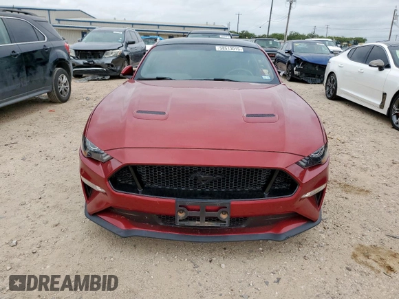 2019 Ford Mustang GT with VIN 1FA6P8CF5K5118450, listed as a Copart auction lot 58513015 with 29,354 mi miles and Salvage title. Bid and sale history available at DreamBid. Image 5.