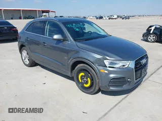 2017 Audi Q3 Premium Plus z VIN WA1JCCFS9HR003860, wystawiony jako IAAI lot #41613352 z przebiegiem 86 016 mil mil oraz . Historia ofert i sprzedaży dostępna na DreamBid. Obrazek 1.