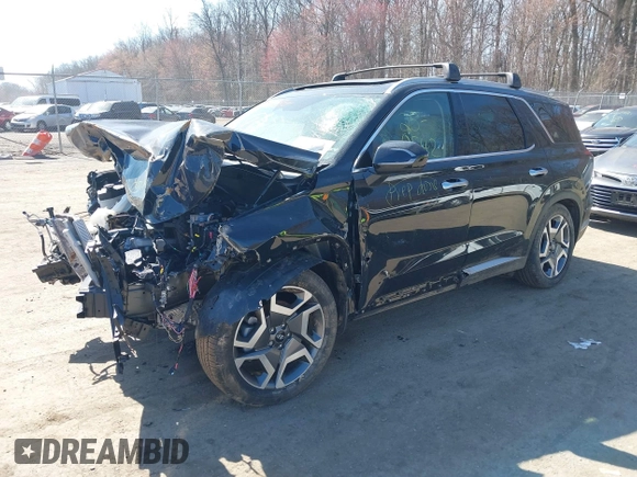 2024 Hyundai Palisade Limited z VIN KM8R54GE6RU695555, wystawiony jako IAAI lot #41828988 z przebiegiem Nie podano mil oraz . Historia ofert i sprzedaży dostępna na DreamBid. Obrazek 2.