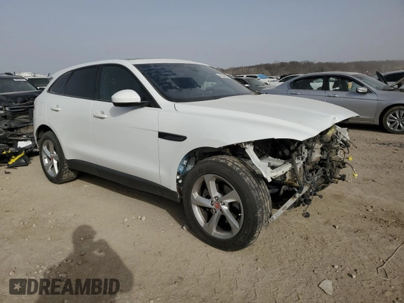 2019 Jaguar F-Pace 25t Premium with VIN SADCJ2FX5KA605238, listed as a Copart auction lot 48924955 with 76,241 mi miles and Salvage title. Bid and sale history available at DreamBid. Image 4.