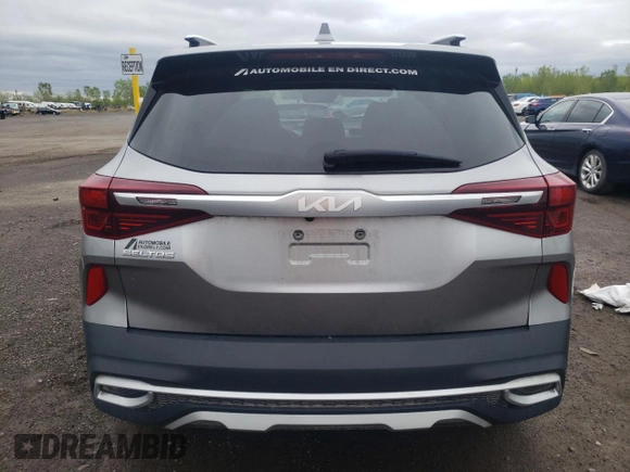 2022 Kia Seltos S with VIN KNDEUCAA7N7247811, listed as a Copart auction lot 57152425 with 67,827 mi miles and Salvage title. Bid and sale history available at DreamBid. Image 6.