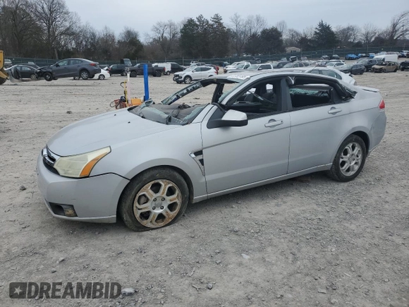 2008 Ford Focus SE with VIN 1FAHP35N18W263732, listed as a Copart auction lot 41765195 with 192,434 mi miles and Salvage Title. Bid and sale history available at carsss.com. Image 1.