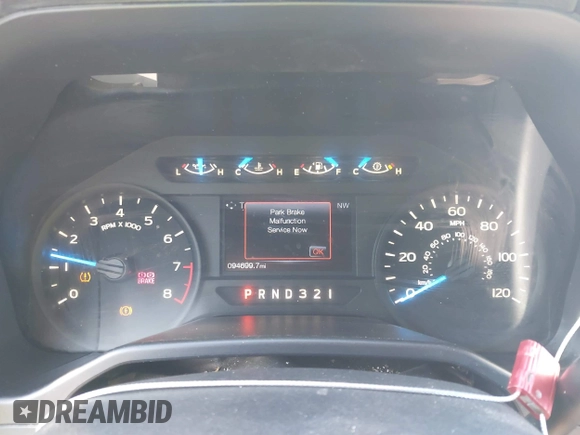 2017 Ford F-150 XL with VIN 1FTEX1C82HFA64011, listed as a IAAI auction lot 41482776 with 94,699 mi miles. Bid and sale history available at carsss.com. Image 7.